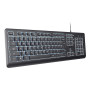 Trust Primo Beleuchtete clavier maison/bureau USB AZERTY Français Noir