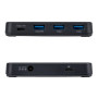StarTech.com Hub USB-C et USB-A à 4 Ports, 5 Gbps, Auto-Alimenté, Câble Hôte USB-C et USB-A 2 en 1, 1 Port USB-C et 3 Ports
