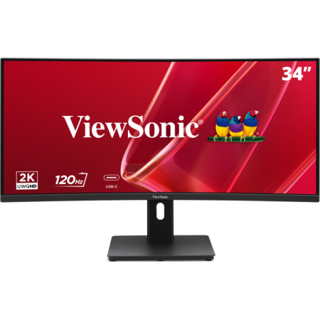 Viewsonic VA VA3420C-2 computer monitor 34" 3440 x 1440 pixels UltraWide Quad HD LED Black