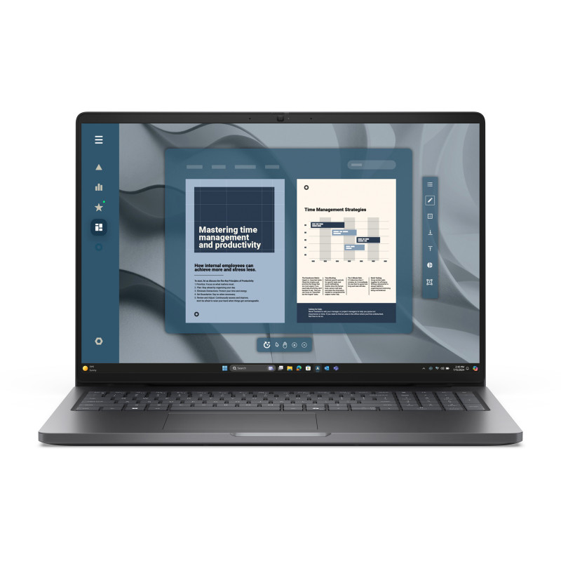 DELL Pro 16 PC16255 AMD Ryzen™ 5 220 Laptop 16" Full HD+ 16 GB DDR5-SDRAM 512 GB SSD Wi-Fi 6E (802.11ax) Windows 11 Pro Black
