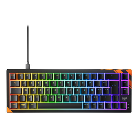 CHERRY K5 PRO TMR COMPACT clavier Gaming USB AZERTY Français Noir, Orange