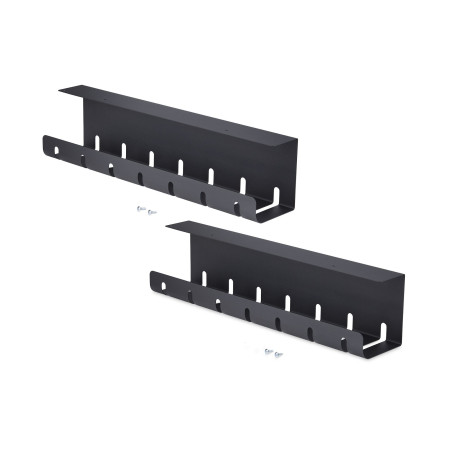 StarTech.com Lot de 2 Bacs de Gestion des Câbles sous Bureau, Longueur 106cm (53cm par Plateau), Organiseur de Câbles