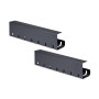 StarTech.com S2MB-DESK-CABLE-TRAY cable organizer Cable tray Black 2 pc(s)
