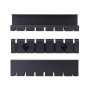 StarTech.com S2MB-DESK-CABLE-TRAY cable organizer Cable tray Black 2 pc(s)