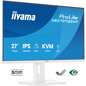 iiyama ProLite XB2797QSNP-W1 computer monitor 27" 2560 x 1440 pixels Quad HD LCD White