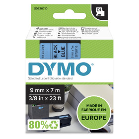 DYMO ® Authentic D1 Labels | Black Print on Blue Tape | 9 mm x 7 m | Self-Adhesive Labels for LabelManager Label Makers | Made