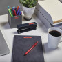DYMO ® Authentic D1 Labels | Black Print on Red Tape | 9 mm x 7 m | Self-Adhesive Labels for LabelManager Label Makers | Made
