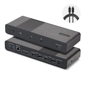 StarTech.com 206UE-TB5USB4DOCK laptop dock/port replicator Wired Thunderbolt 5 Black, Gray