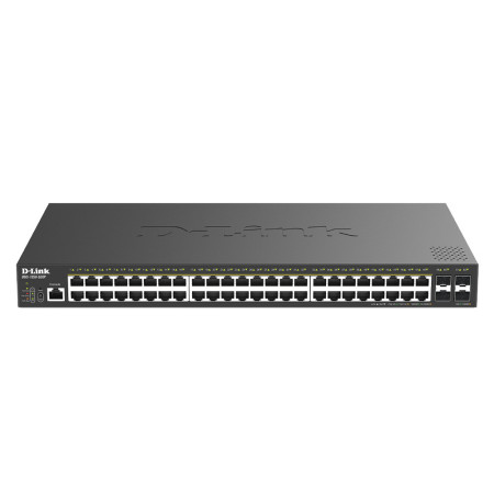 D-Link DGS-1250-52XP Géré L2+/L3 Gigabit Ethernet (10/100/1000) Connexion Ethernet, supportant l'alimentation via ce port (PoE)