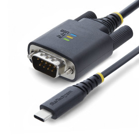 StarTech.com 1P6FFCN-USB-C-SERIAL serial cable Black 78.7" (2 m) USB Type-C RS-232