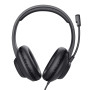 Trust Ayda Max Casque Avec fil Arceau Bureau/Centre d'appels Noir