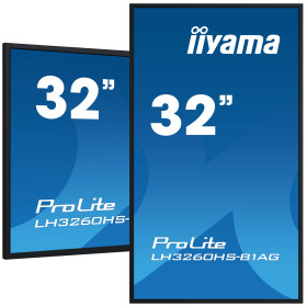 iiyama LH3260HS-B1AG Écran d'affichage dynamique Carte A numérique 80 cm (31.5") LED Wifi 500 cd/m² Full HD Noir Intégré dans