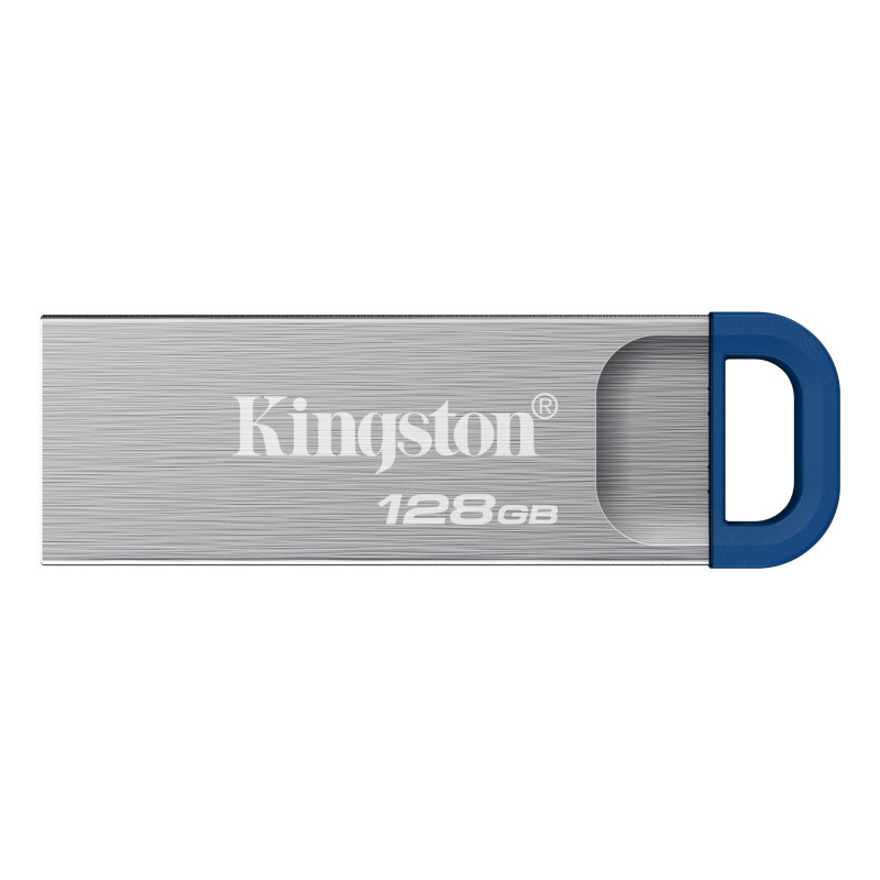 Kingston Technology DataTraveler Kyson USB flash drive 128 GB USB Type-A 3.2 Gen 1 (3.1 Gen 1) Stainless steel