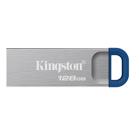 Kingston Technology DataTraveler Kyson USB flash drive 128 GB USB Type-A 3.2 Gen 1 (3.1 Gen 1) Stainless steel