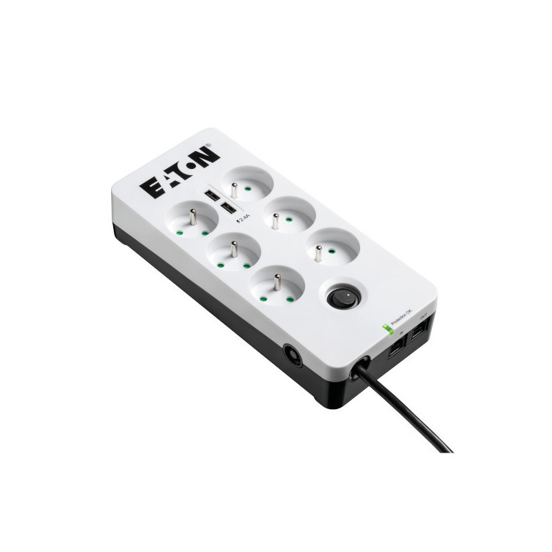 Eaton PB6TUF surge protector Black, White 6 AC outlet(s) 220 - 250 V 59.1" (1.5 m)