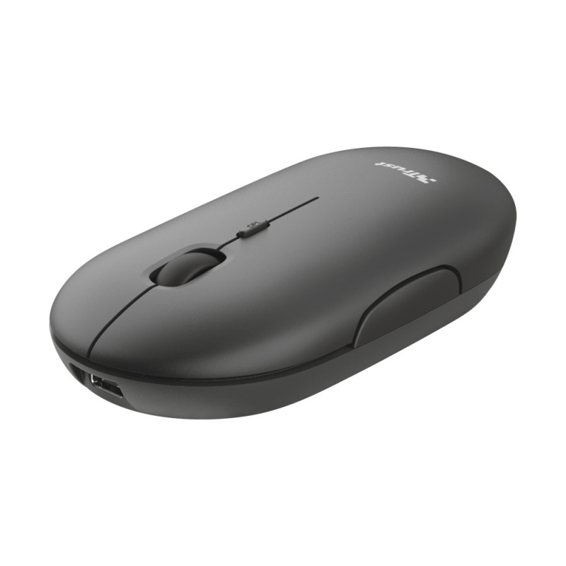 Trust Puck mouse Office Ambidextrous RF Wireless + Bluetooth Optical 1600 DPI