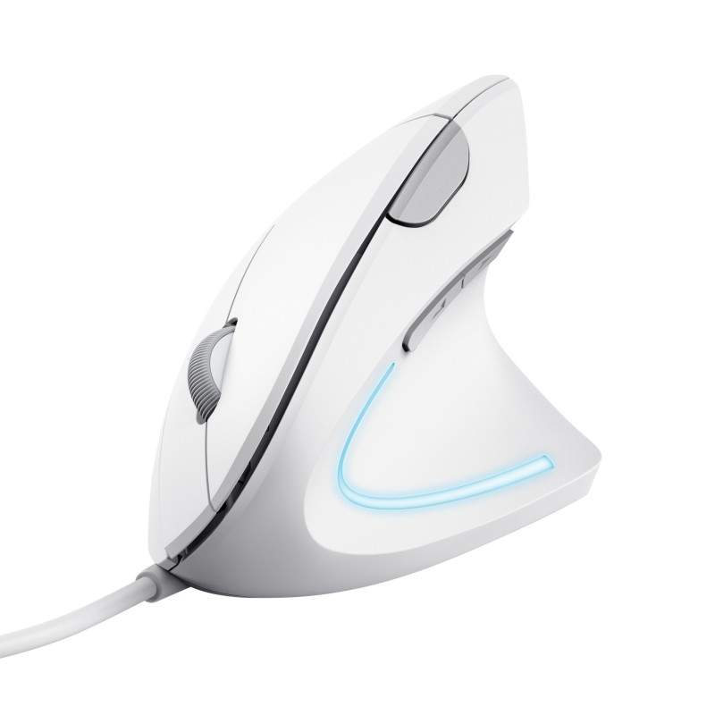 VERTO WIRED ERGO MOUSE WHITE