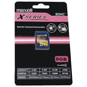 Carte mémoire Maxell X-SERIES 8 Go SDHC Class 2