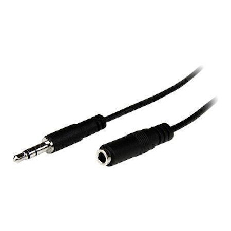 StarTech.com MU1MMFS 1m Slim 3.5mm Stereo Audio Extension Cable - M/F