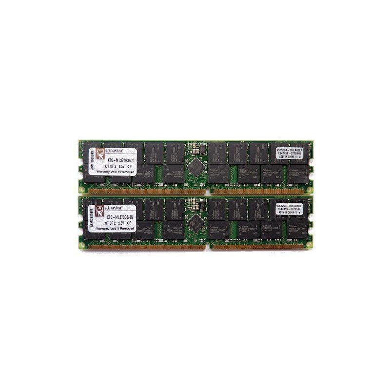 Kingston 4 Go (kit 2x 2 Go) DDR-SDRAM PC2100 ECC Registered - KTC-ML370G3/4G