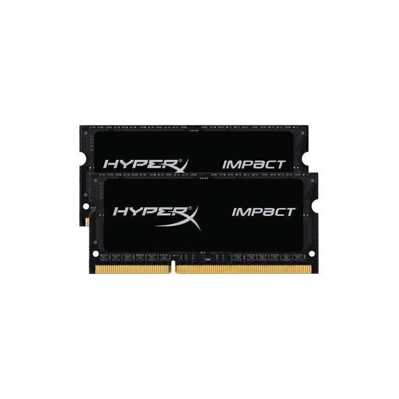 Kingston HyperX Impact - 8 GB (2 x 4 GB) - DDR3 SDRAM - 1600 MHz DDR3-1600/PC3-12800