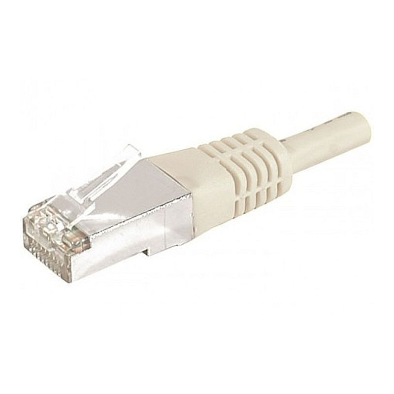 Cordon RJ45 mâle/RJ45 mâle CAT 5e Blindé Beige - 3.00 m