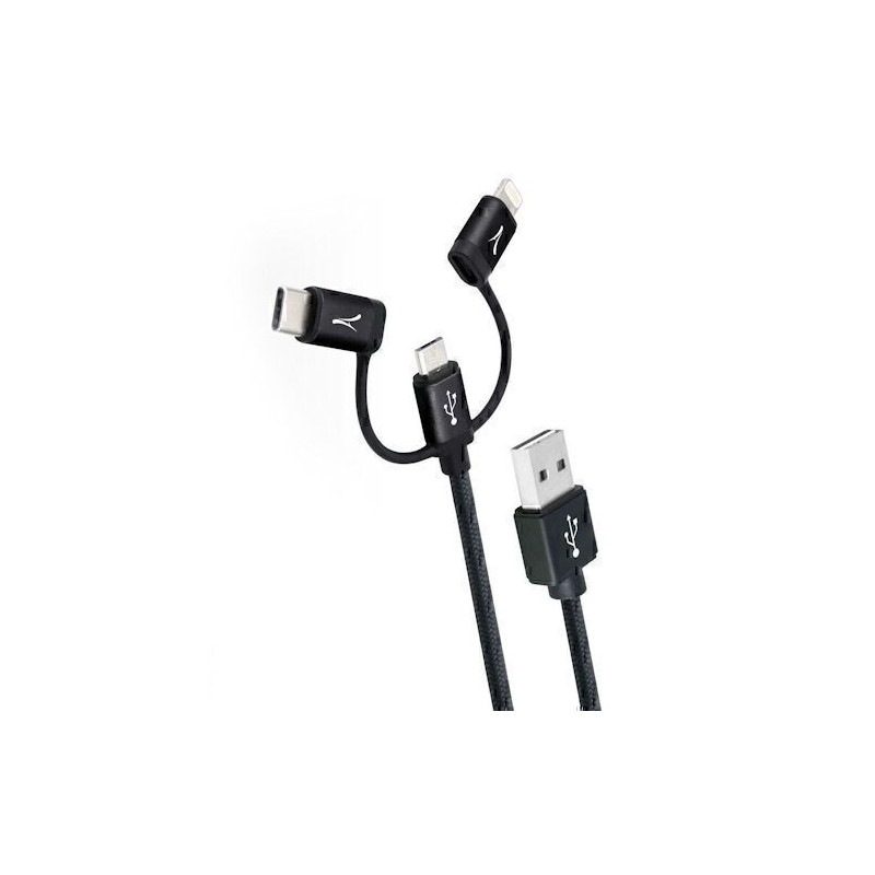 Akashi 3 in 1 USB Charge/Sync Cable - Micro USB/Mini USB