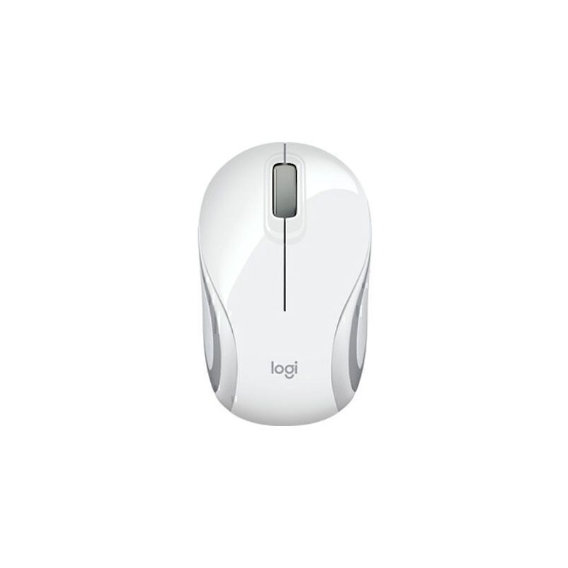 Logitech - M187 Mini Wireless Mouse - White
