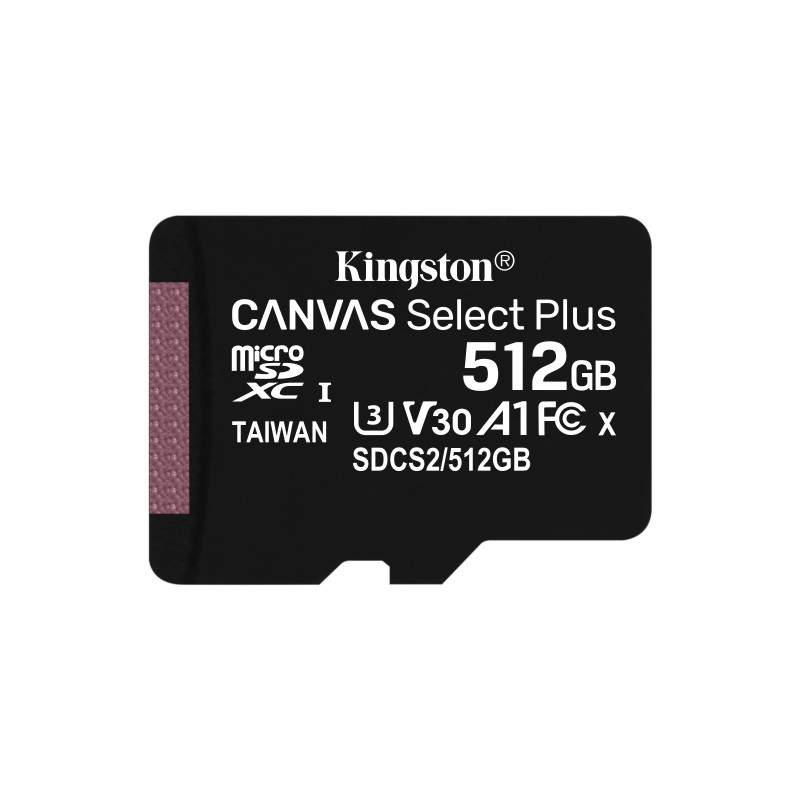 Kingston Technology Canvas Select Plus 512 GB MicroSDXC UHS-I Class 10