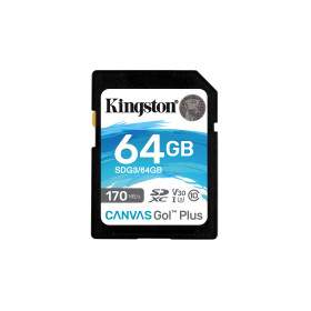 Kingston Technology Carte SDXC Canvas Go Plus 170R C10 UHS-I U3 V30 de 64 Go