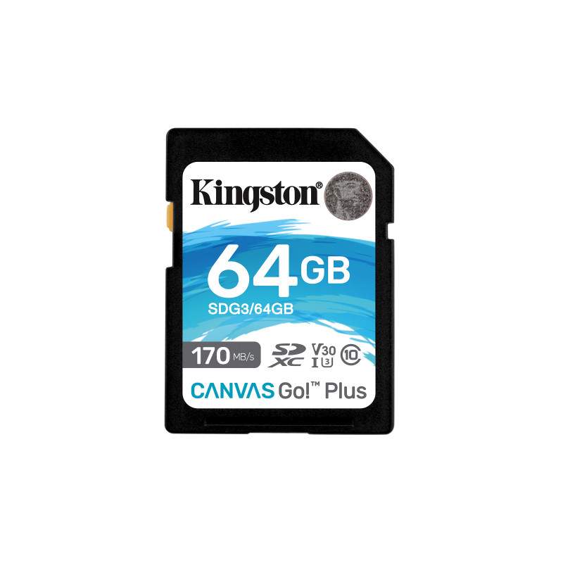 Kingston Technology Canvas Go! Plus 64 GB SD UHS-I Class 10