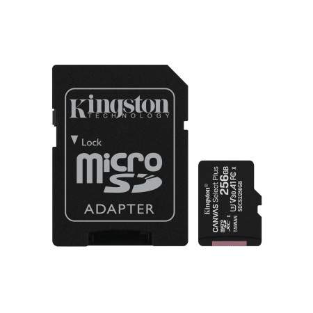 Kingston Technology Carte micSDXC Canvas Select Plus 100R A1 C10 de 256 Go + ADP