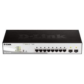 D-Link DGS-1210-08P Géré L2 Gigabit Ethernet (10/100/1000) Connexion Ethernet, supportant l'alimentation via ce port (PoE) Noir