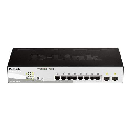 D-Link DGS-1210-10P Géré L2 Gigabit Ethernet (10/100/1000) Connexion Ethernet, supportant l'alimentation via ce port (PoE) 1U