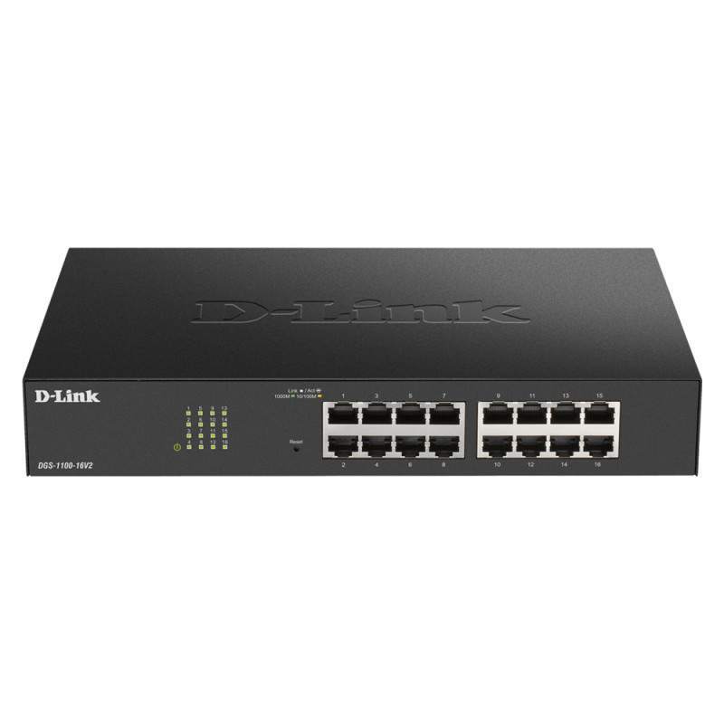 D-Link DGS-1100-24PV2 Géré L2 Gigabit Ethernet (10/100/1000) Connexion Ethernet, supportant l'alimentation via ce port (PoE)