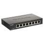 D-Link DGS-1100-08PV2 Géré L2/L3 Gigabit Ethernet (10/100/1000) Connexion Ethernet, supportant l'alimentation via ce port (PoE)