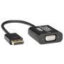 Tripp Lite P134-06N-VGA-V2 câble vidéo et adaptateur 0,15 m DisplayPort VGA (HD15) Noir