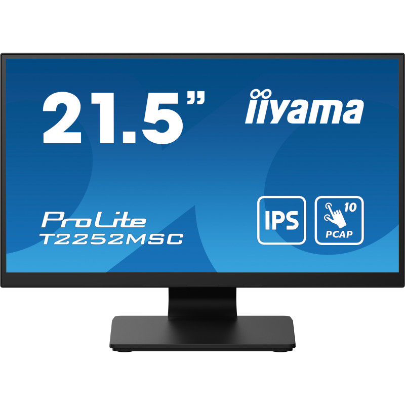 iiyama ProLite T2252MSC-B2 computer monitor 21.5" 1920 x 1080 pixels Full HD LCD Touchscreen Black