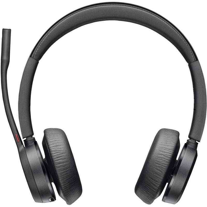 POLY Voyager 4320 UC Stereo USB-A Headset +BT700 USB-A Adapter +Charging Stand Wireless Head-band Calls/Music Bluetooth Black