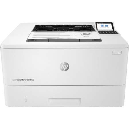 HP LaserJet Enterprise M406dn, Black and white, Printer for Business, Print, Compact Size Strong Security Two-sided printing