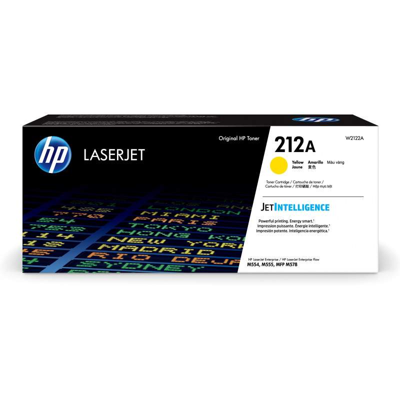 HP Cartouche de toner jaune 212A LaserJet authentique