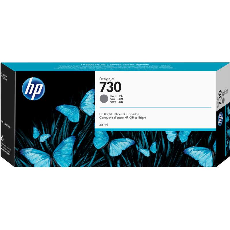 HP 730 300-ml Gray DesignJet Ink Cartridge