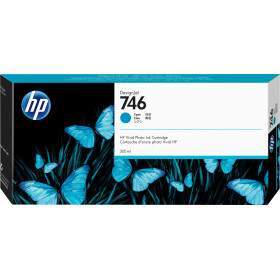 HP Cartouche d'encre DesignJet 746 de 300 ml cyan