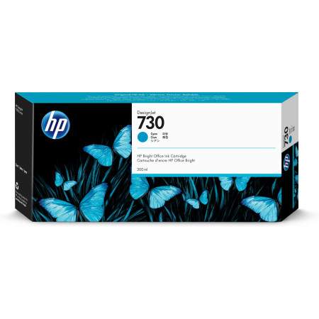 HP 730 300-ml Cyan DesignJet Ink Cartridge