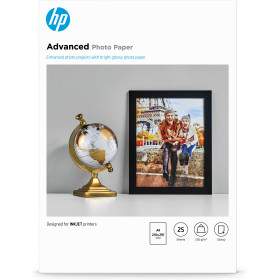 HP Advanced Photo Paper, Glossy, 250 g/m2, A4 (210 x 297 mm), 25 sheets