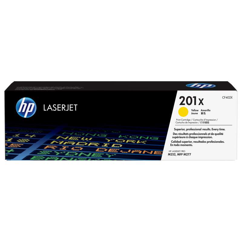 HP 201X toner LaserJet Jaune grande capacité authentique