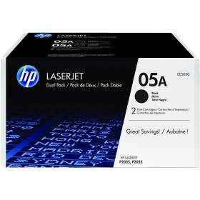 HP Pack de 2 toners noirs authentiques 05A LaserJet