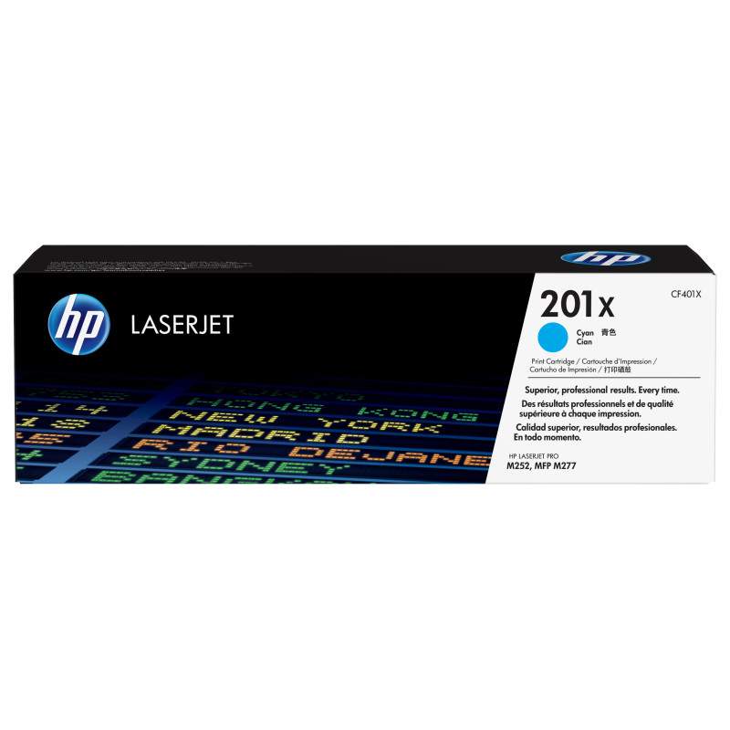 HP 201X toner LaserJet Cyan grande capacité authentique