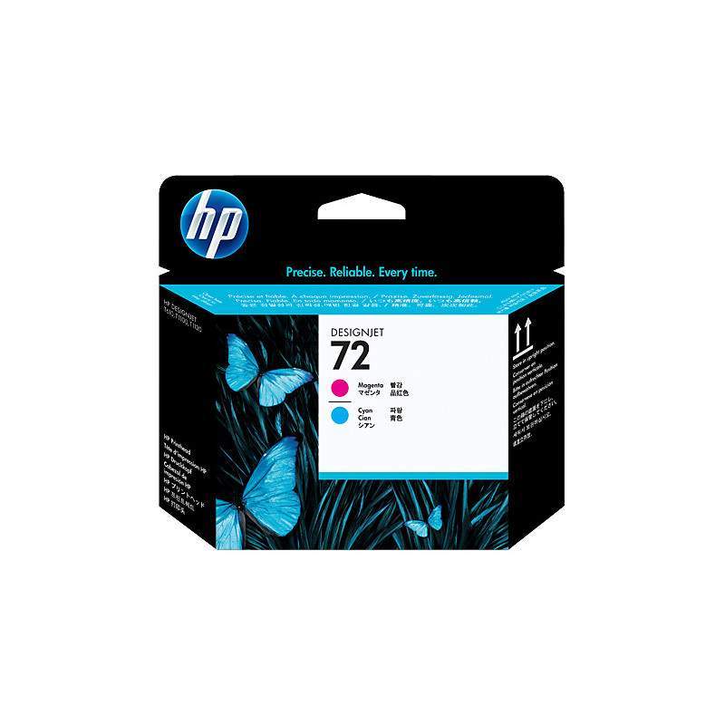 HP 72 tête d'impression cyan et magenta