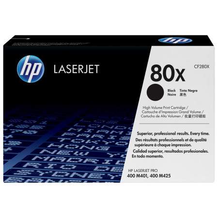 HP 80X High Yield Black Original LaserJet Toner Cartridge